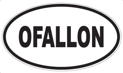 OFALLON - Oval Sticker
