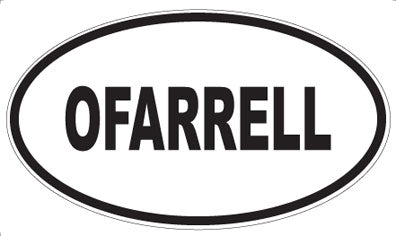 OFARRELL - Oval Sticker