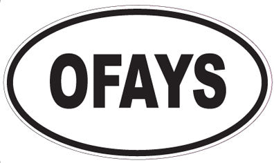 OFAYS - Oval Sticker
