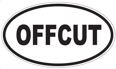 OFFCUT - Oval Sticker