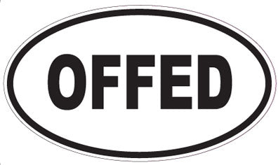 OFFED - Oval Magnet