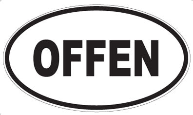 OFFEN - Oval Sticker