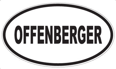 OFFENBERGER - Oval Sticker