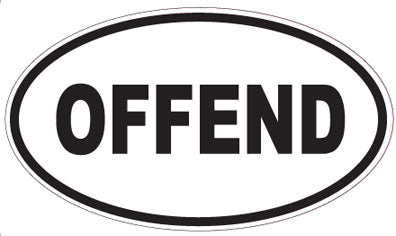 OFFEND - Oval Sticker