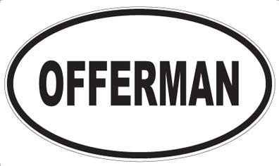 OFFERMAN - Oval Magnet