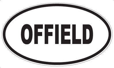 OFFIELD - Oval Sticker