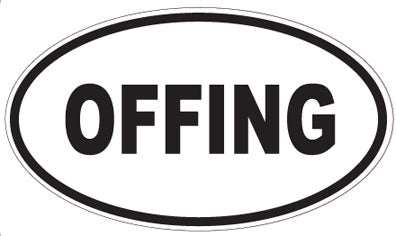 OFFING - Oval Sticker