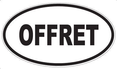 OFFRET - Oval Sticker