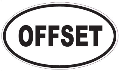 OFFSET - Oval Sticker
