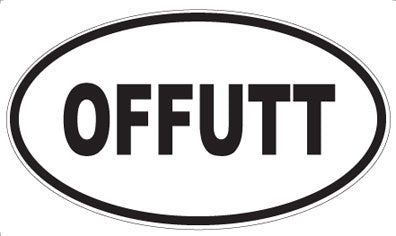 OFFUTT - Oval Sticker