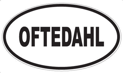 OFTEDAHL - Oval Magnet