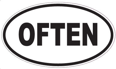 OFTEN - Oval Magnet