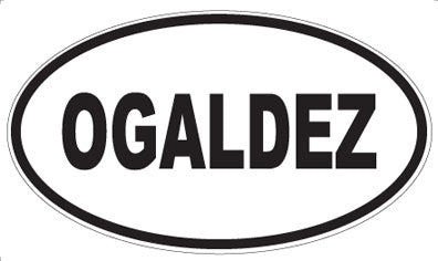 OGALDEZ - Oval Magnet