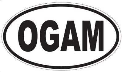 OGAM - Oval Sticker