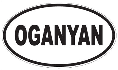OGANYAN - Oval Sticker
