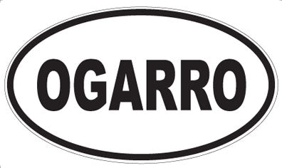 OGARRO - Oval Sticker