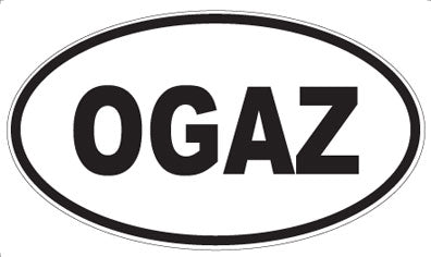 OGAZ - Oval Sticker