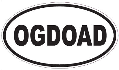 OGDOAD - Oval Sticker