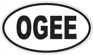 OGEE - Oval Sticker