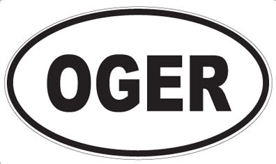 OGER - Oval Sticker