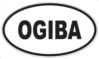 OGIBA - Oval Sticker