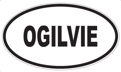 OGILVIE - Oval Sticker
