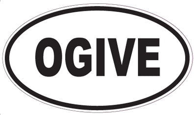 OGIVE - Oval Sticker