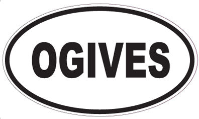 OGIVES - Oval Sticker