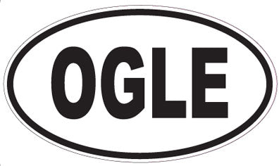 OGLE - Oval Sticker