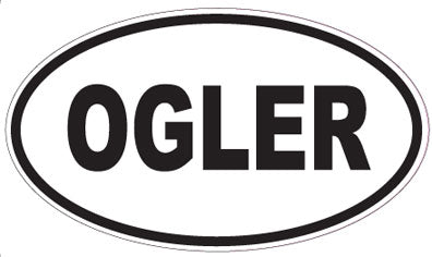 OGLER - Oval Sticker