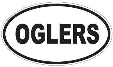 OGLERS - Oval Sticker
