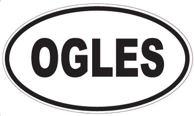 OGLES - Oval Sticker