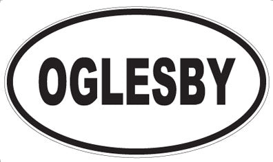 OGLESBY - Oval Magnet