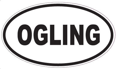 OGLING - Oval Sticker
