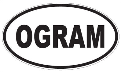 OGRAM - Oval Sticker