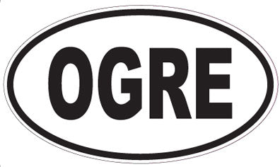 OGRE - Oval Sticker