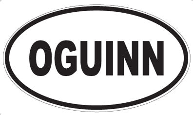 OGUINN - Oval Sticker