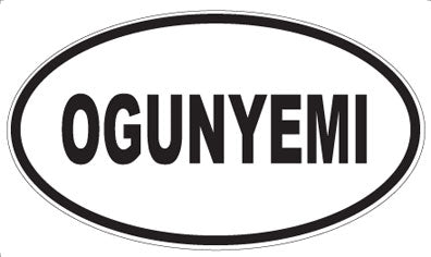 OGUNYEMI - Oval Magnet