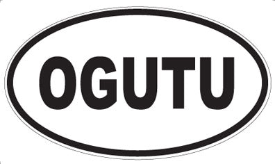 OGUTU - Oval Sticker