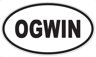 OGWIN - Oval Sticker
