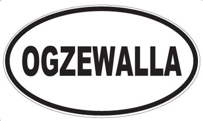 OGZEWALLA - Oval Sticker
