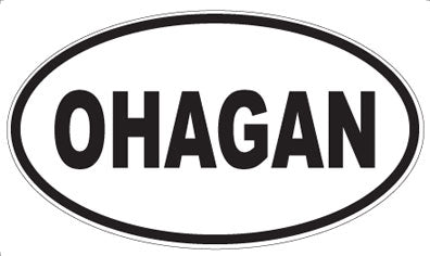 OHAGAN - Oval Sticker