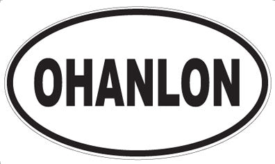 OHANLON - Oval Magnet