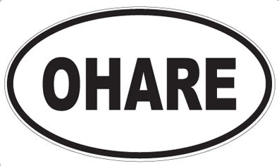 OHARE - Oval Sticker