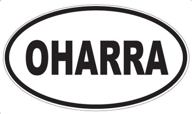 OHARRA - Oval Sticker