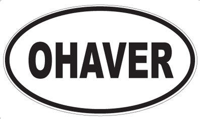 OHAVER - Oval Sticker