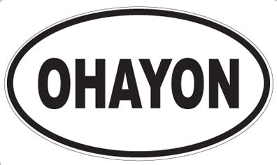 OHAYON - Oval Sticker