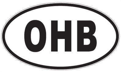 OHB - 3 Letter Initials Oval Sticker
