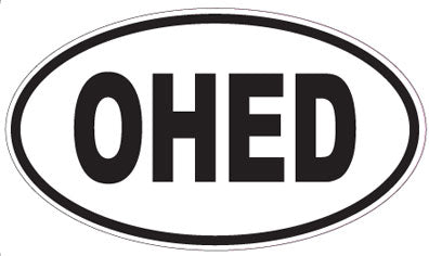 OHED - Oval Sticker