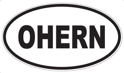 OHERN - Oval Sticker